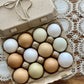 Henlay Vintage Blank Egg Cartons, Classic 3x4 Design, 2 Colors, 25, 75, or 200 Pack