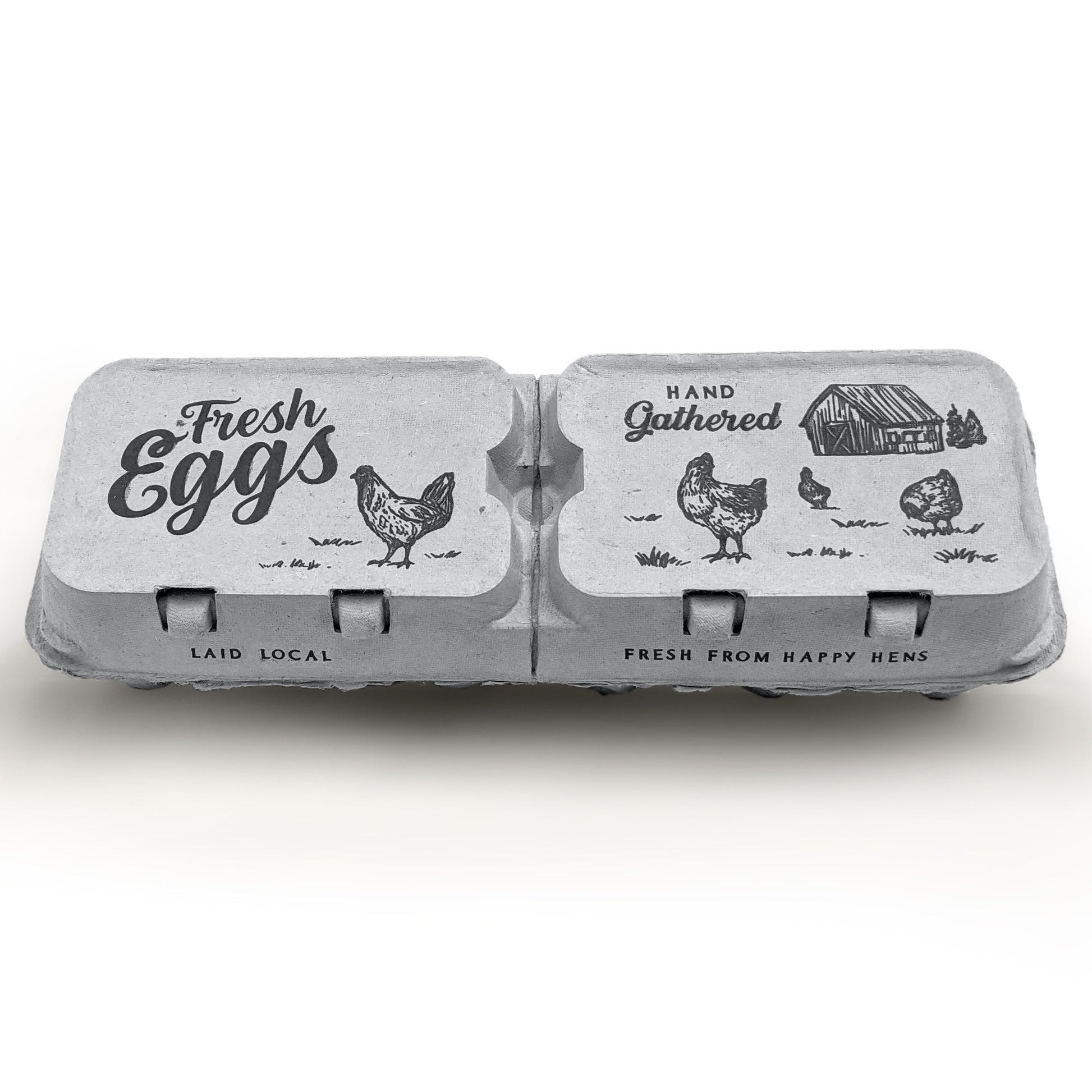 FVIEXE 40PCS Egg Cartons Cheap Bulk, 6 Count Egg Cartons for Half