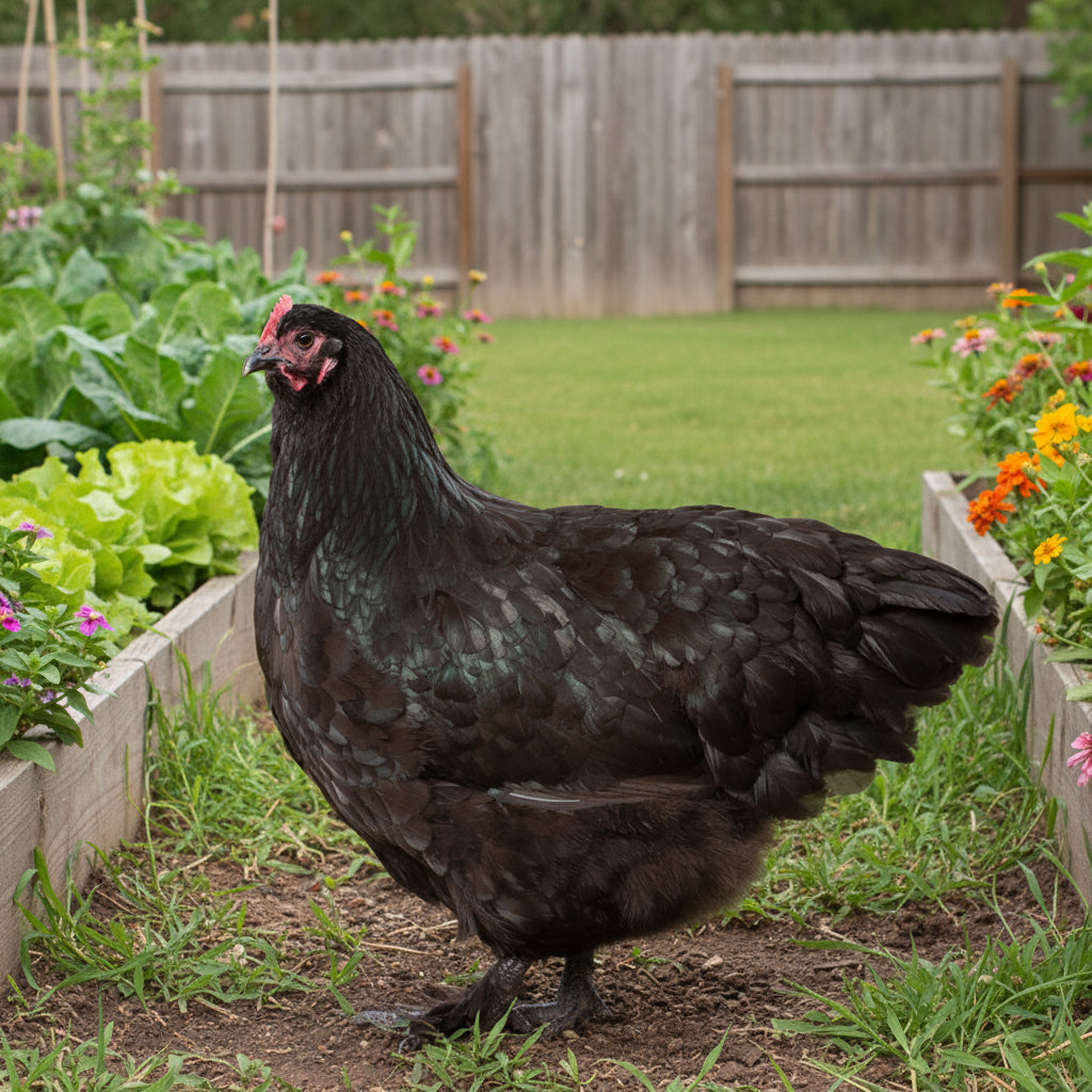 Black Orpington chicken