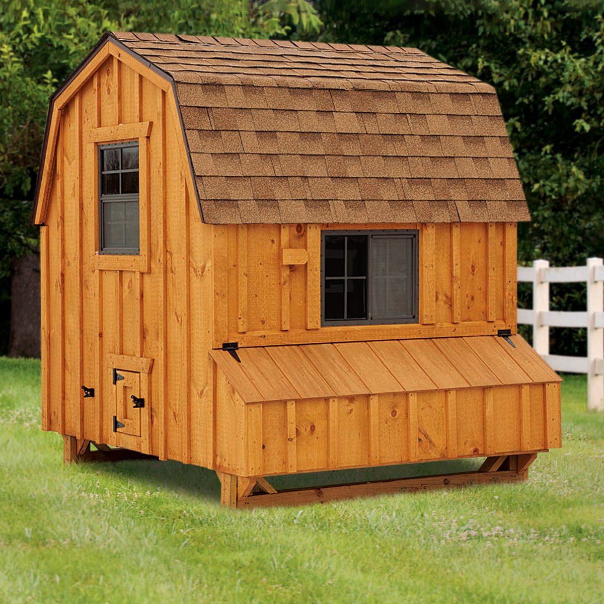 Custom Amish-Built Dutch Style 6'x6' Chicken Coop (up to 20 chickens)