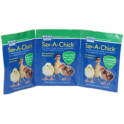 Sav-a-Chick Electrolytes & Vitamins, pack of 3