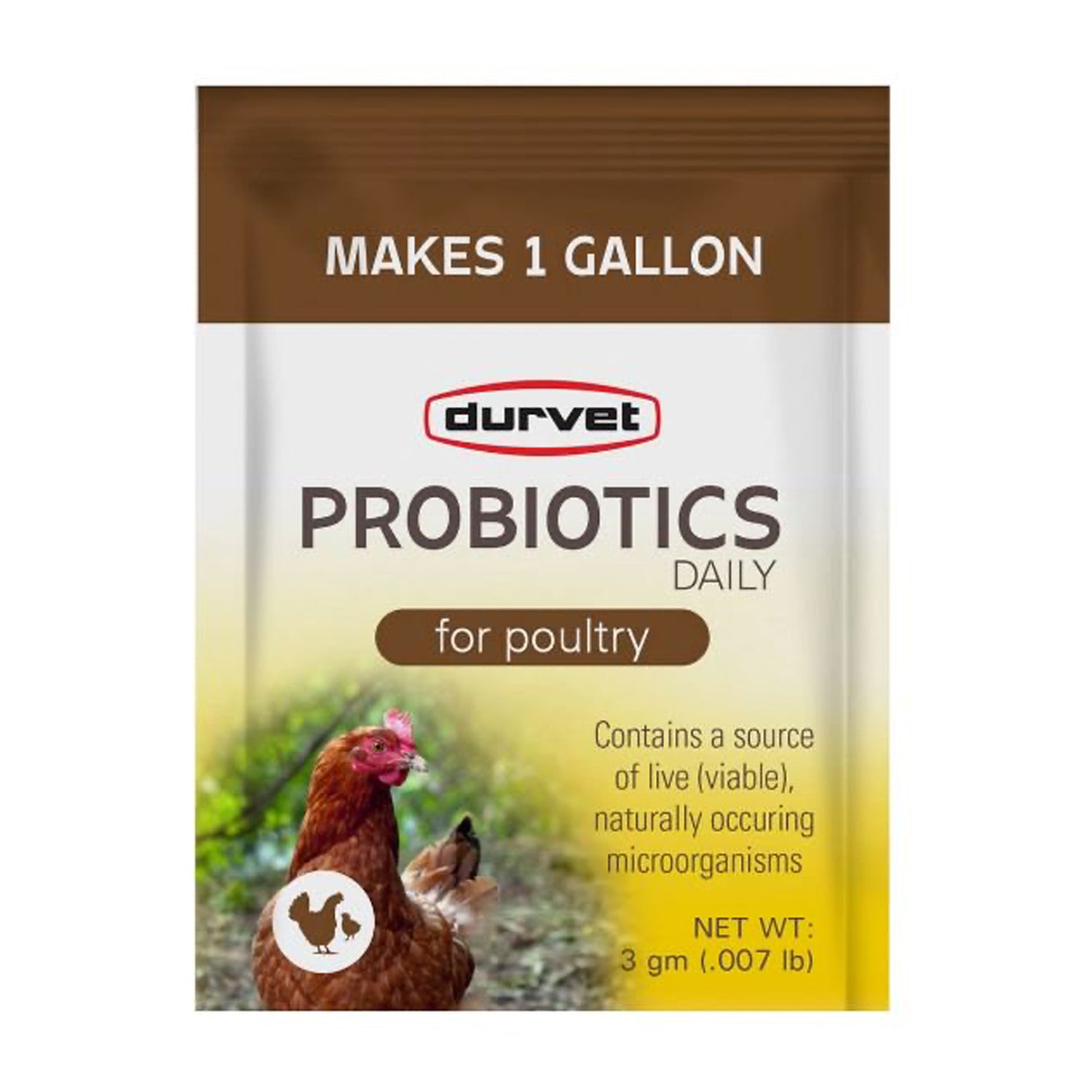 Durvet Probiotics Daily Poultry Supplement, 3 gm