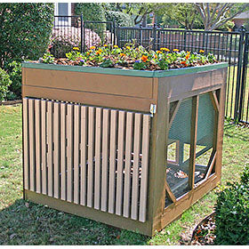 Green Roof Building Plans (up to 4 chickens)