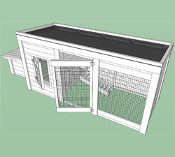 Herb Garden Coop Plans (up to 4 chickens)