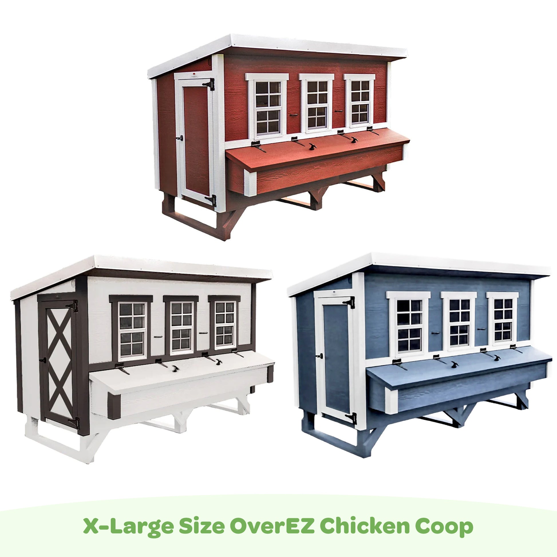 X-Large OverEZ Chicken coops, 3 colors