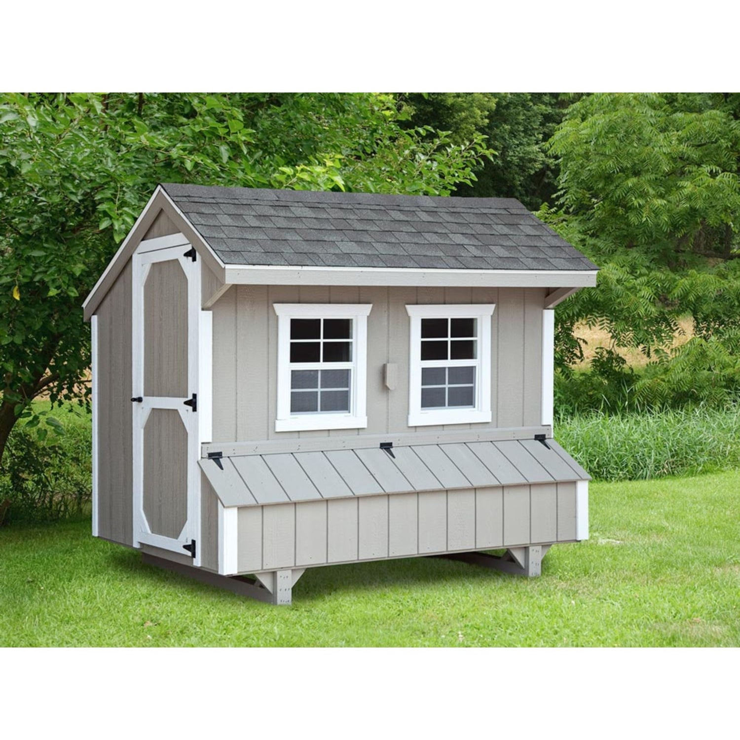 Custom Amish-Built Craftsman 5'x8' Chicken Coop (up to 24 chickens)