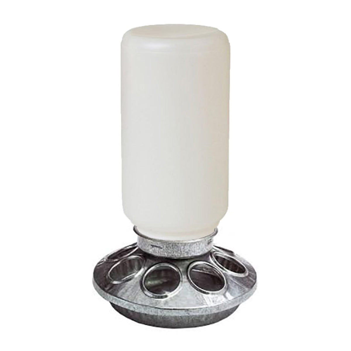 Chick Feeder with Galvanized Base (1 Quart)